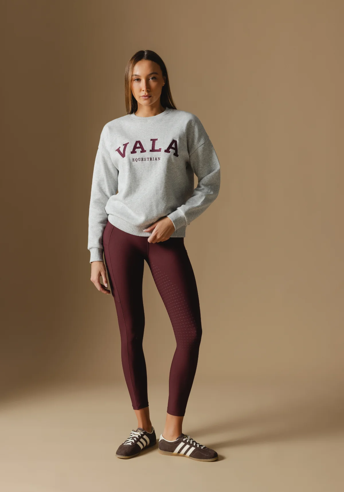 Active Everyday Riding Leggings - Deep Cherry - Image 5