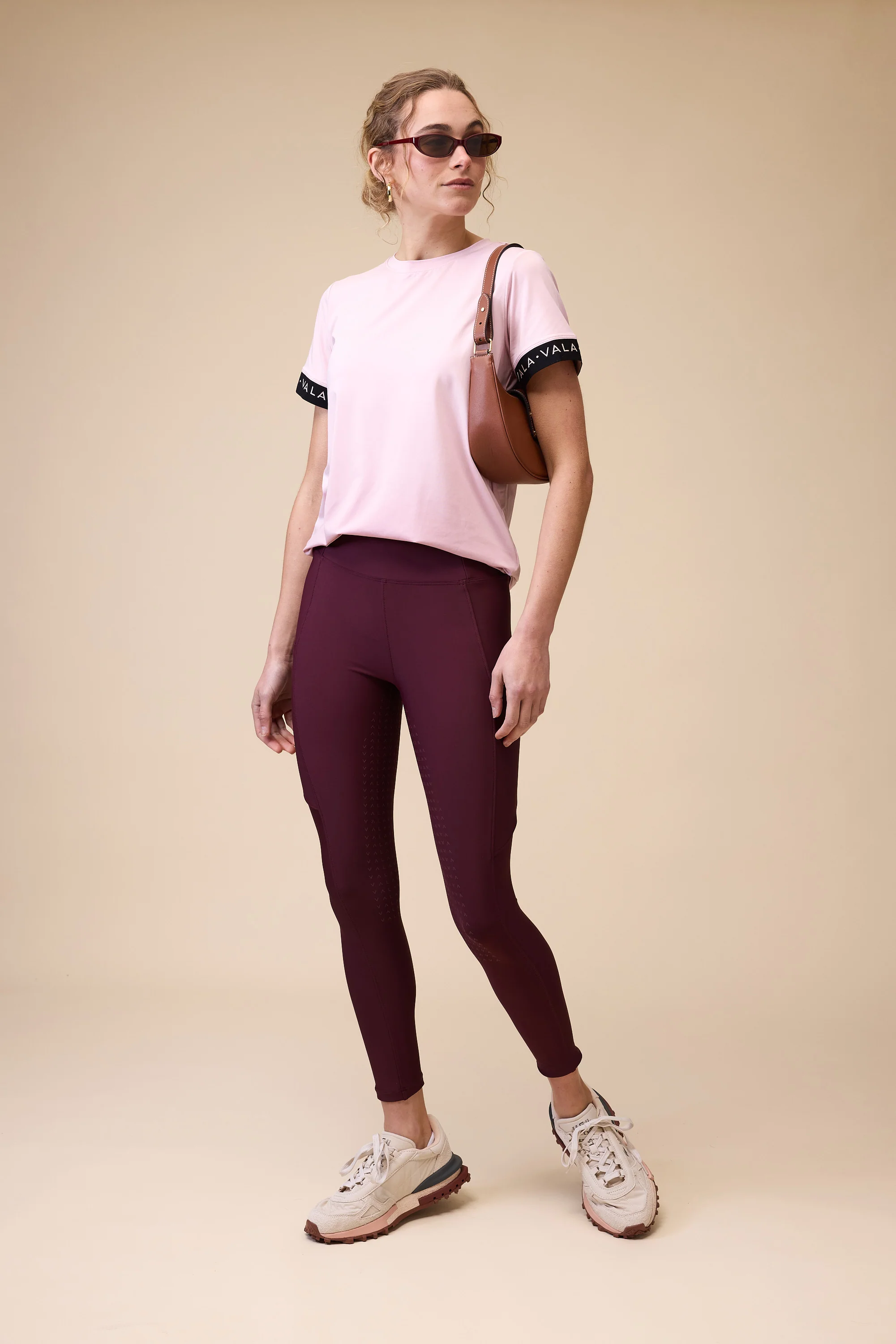 Active Everyday Riding Leggings - Deep Cherry - Image 7