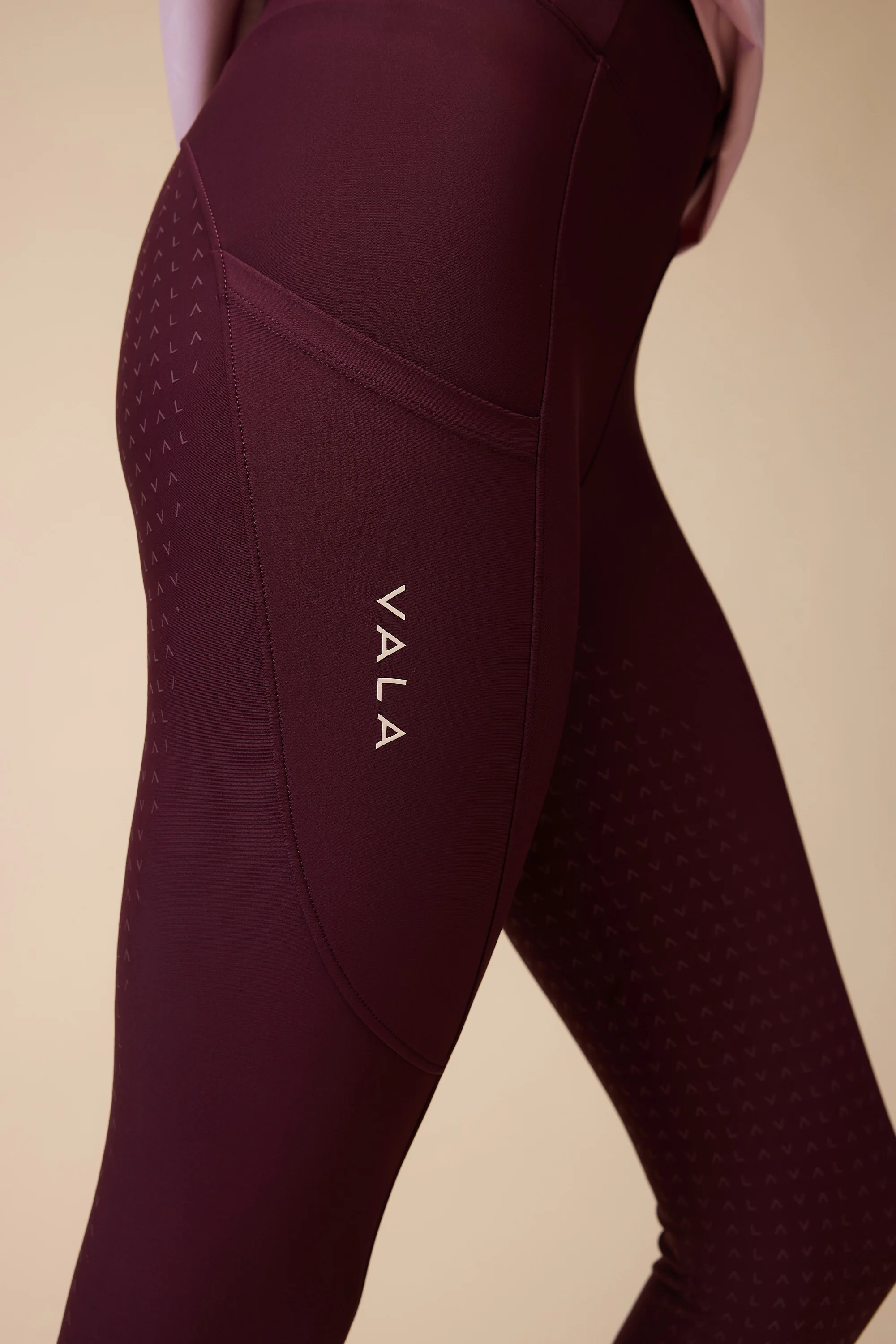 Active Everyday Riding Leggings - Deep Cherry - Image 9