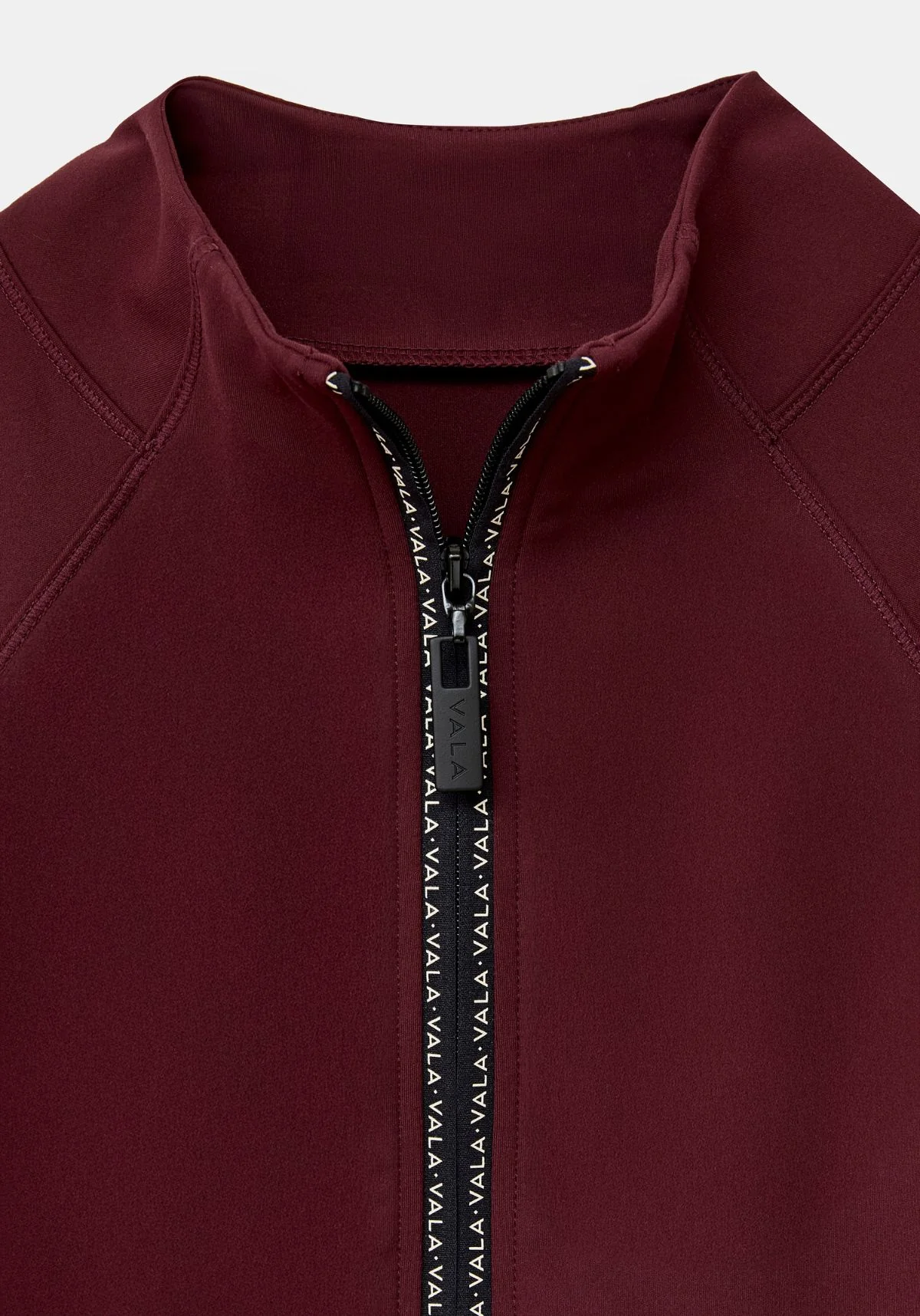 Cloudline 1/2 Zip L/S Top - Deep Cherry - Image 4