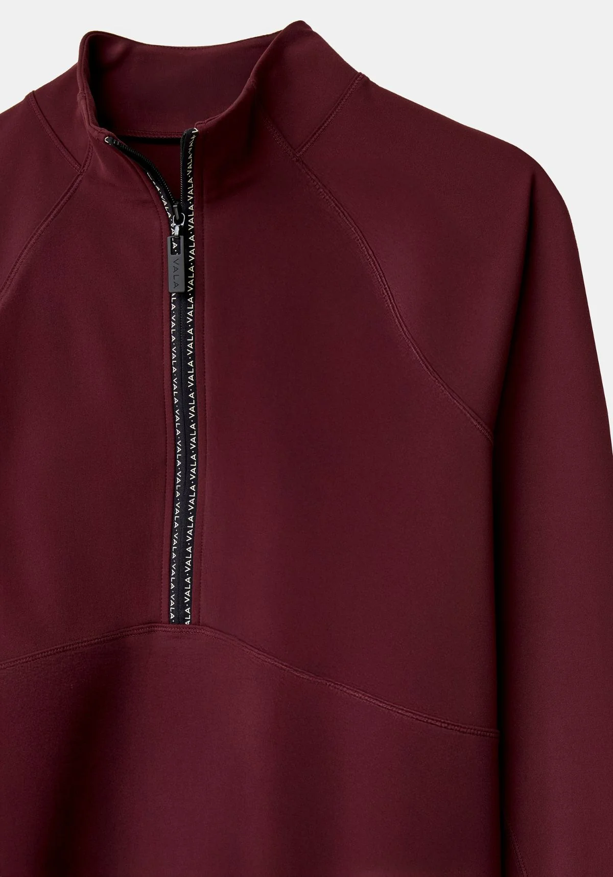 Cloudline 1/2 Zip L/S Top - Deep Cherry - Image 6