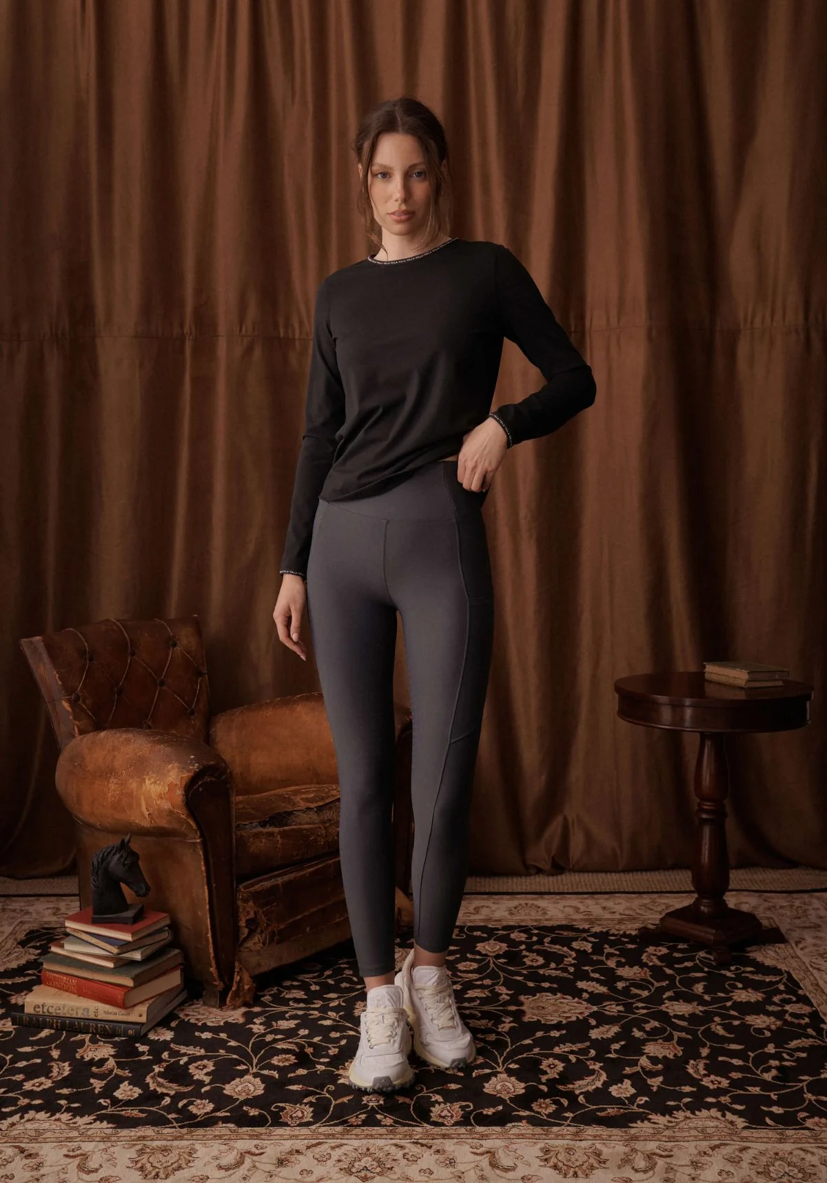 Cloudline Long Sleeve Top - Black - Image 7