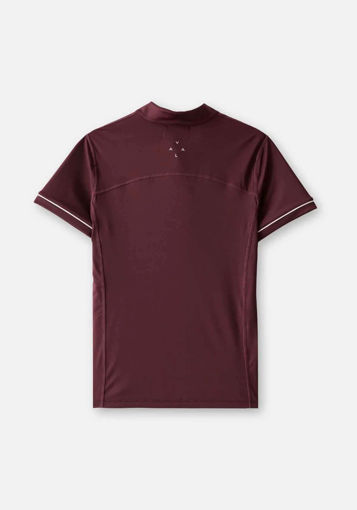 Connected Short Sleeve Polo - Deep Cherry - Image 3