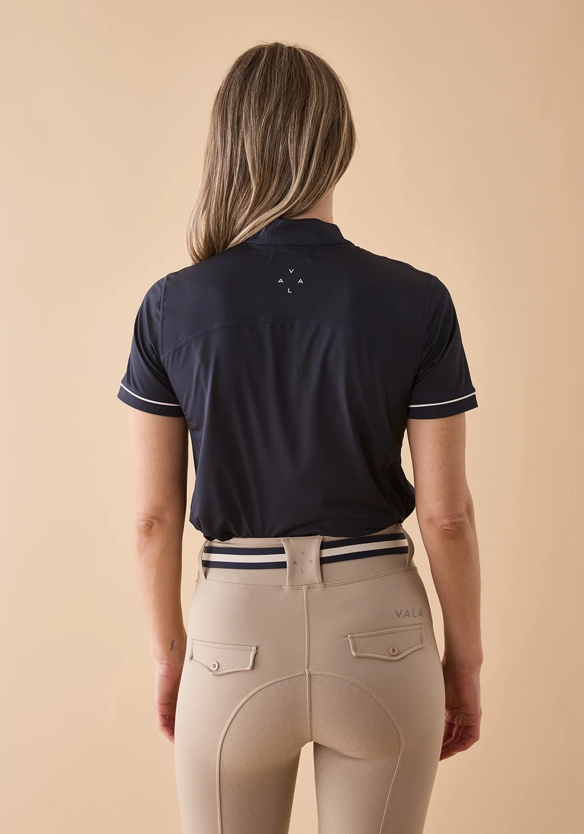Connected Short Sleeve Polo - Navy - Image 5