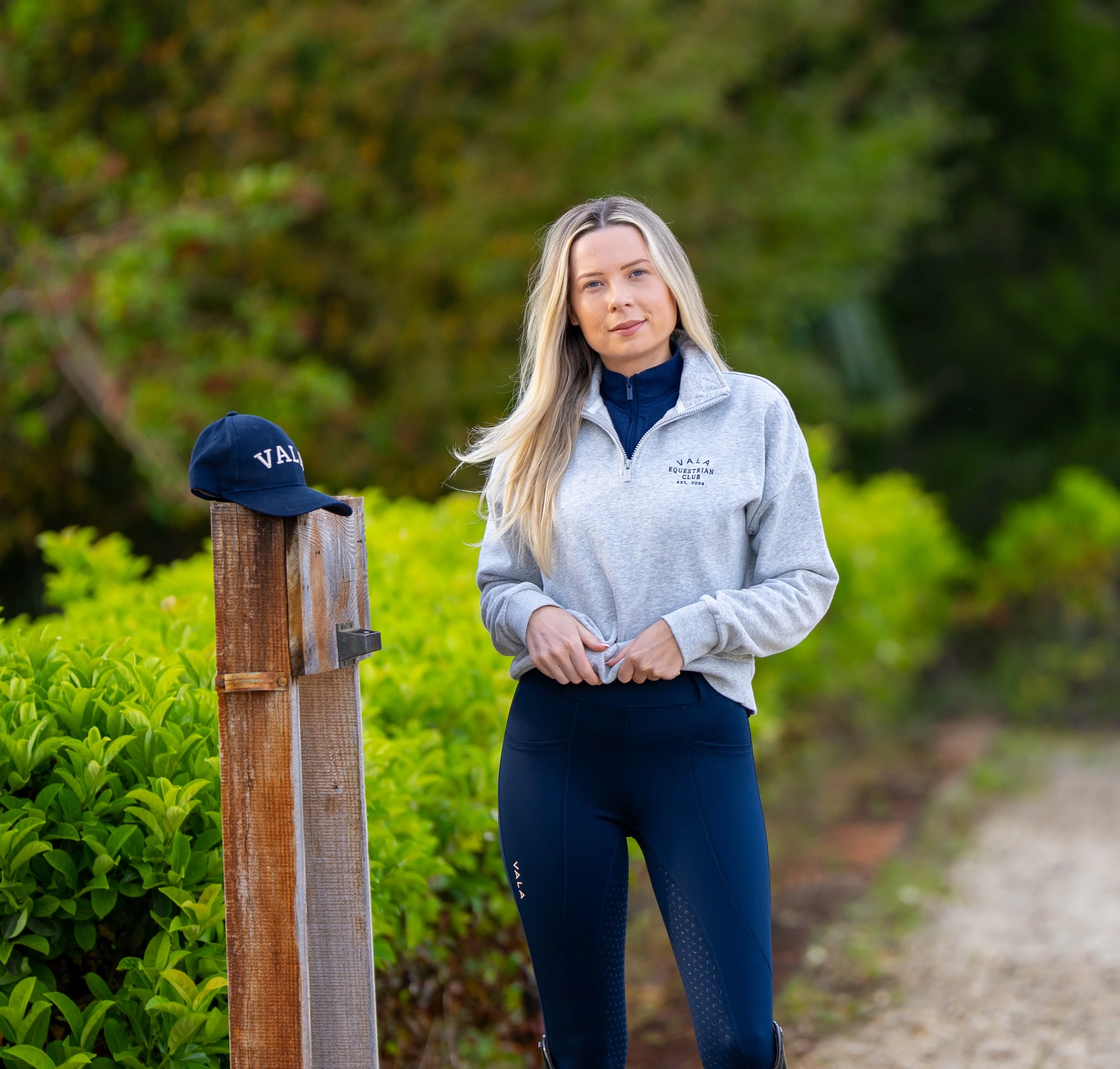 Equestrian Club Quarter Zip Fleece - Grey - Image 4