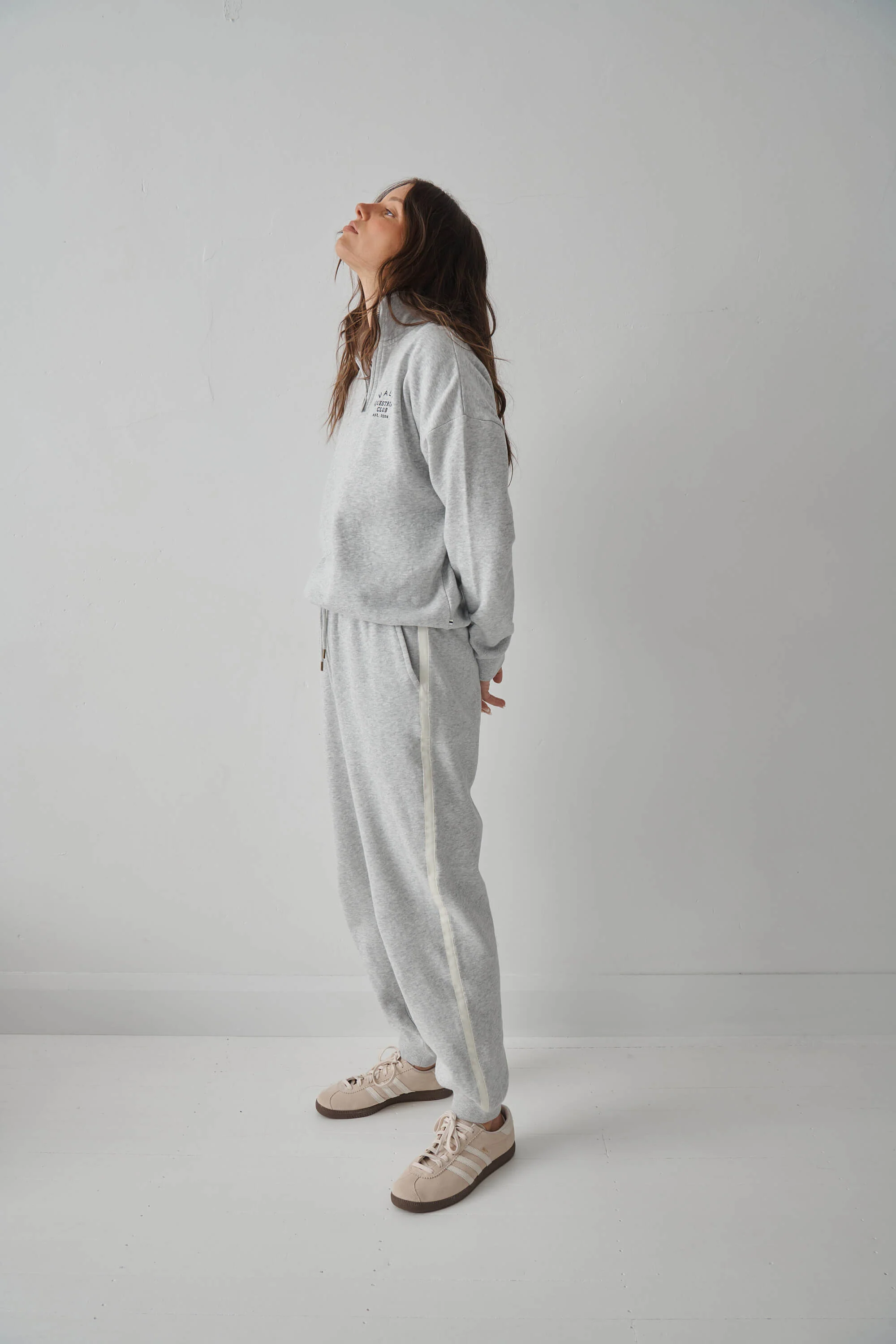 Equestrian Club Quarter Zip Fleece - Grey - Image 5