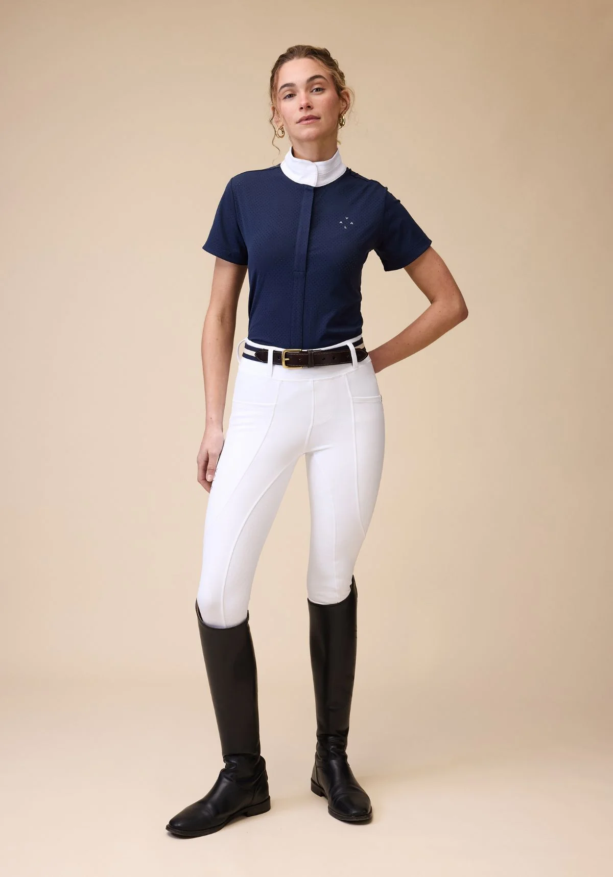 Mesh Show Shirt S/S - Navy - Image 3