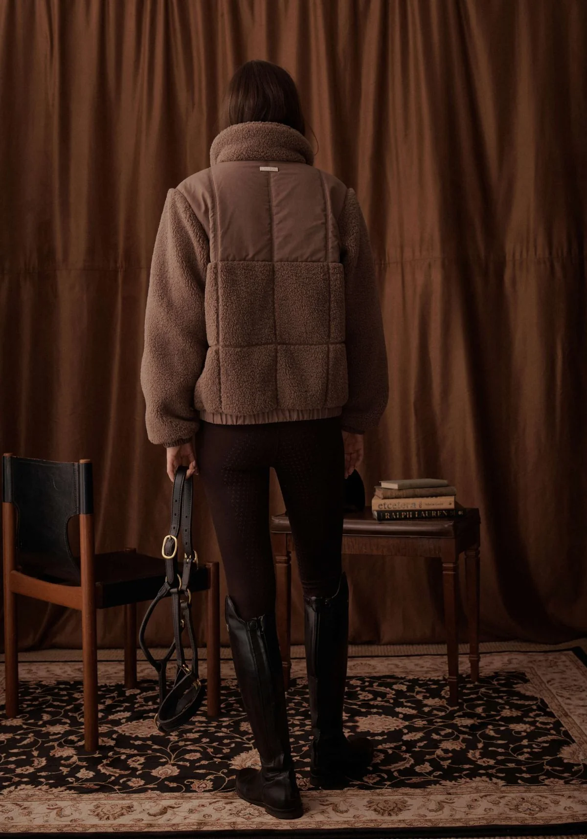 Milla Sherpa Quilted Jacket - Taupe - Image 17