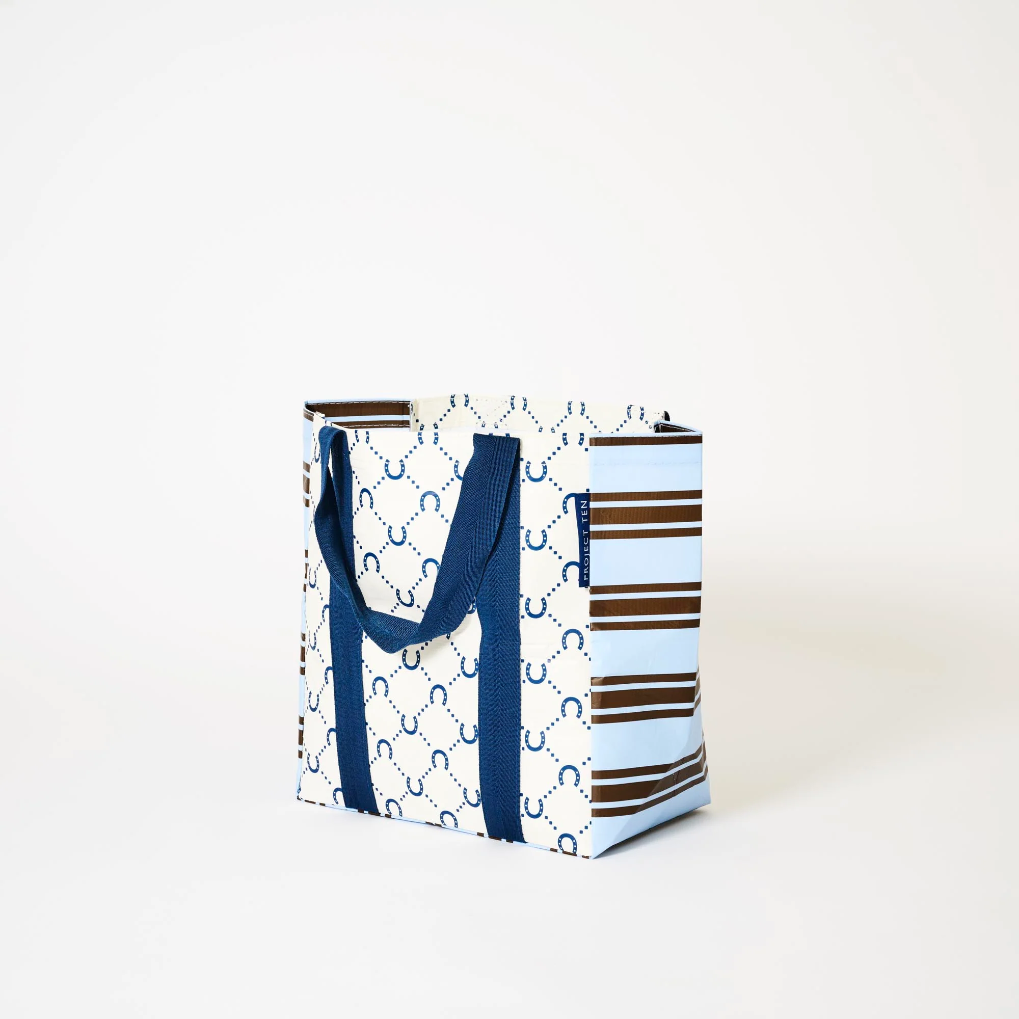 Navy Horseshoe Shopper Tote Splice - Project Ten X VALA - Image 2