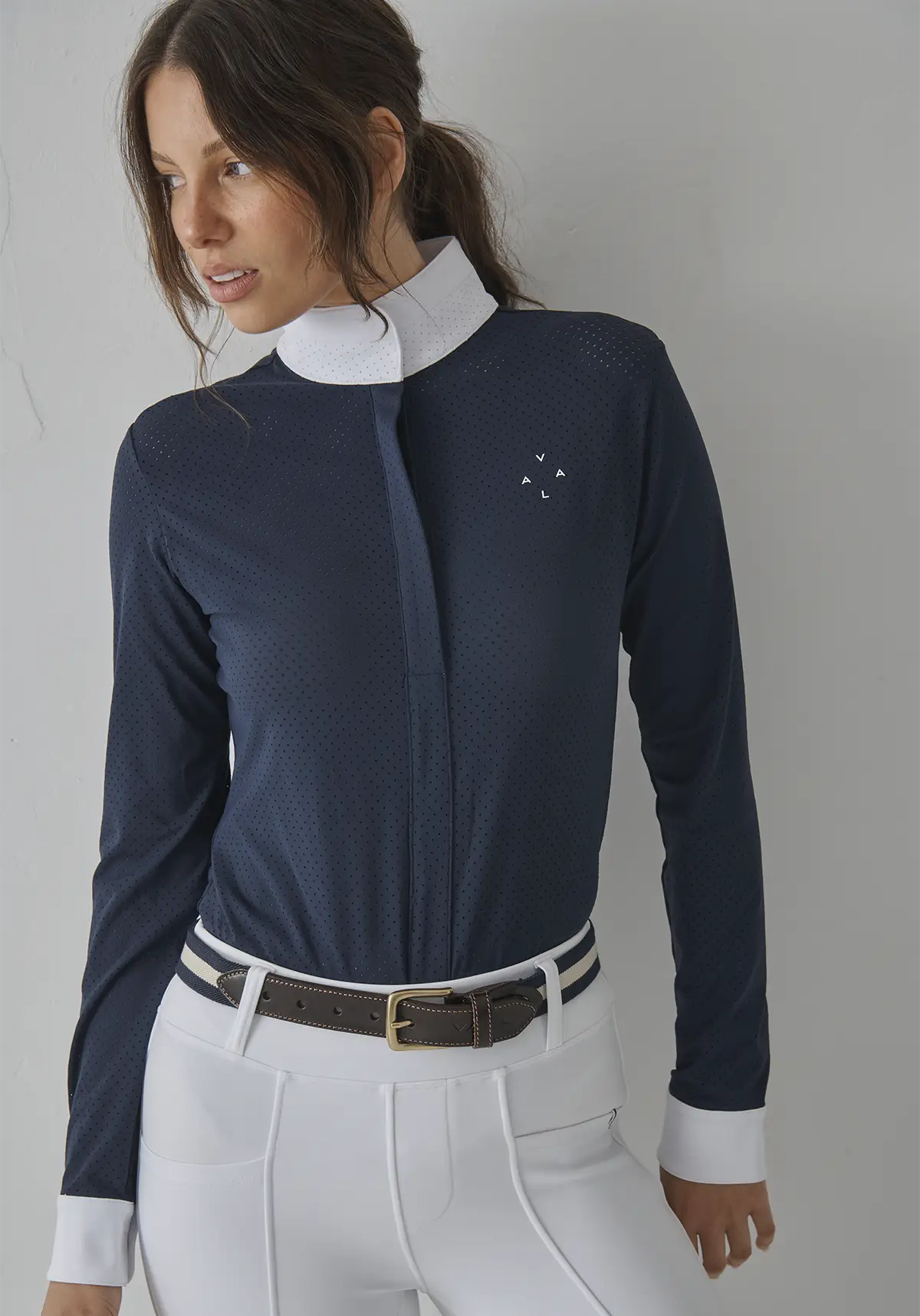 Mesh Show Shirt L/S - Navy - Image 4