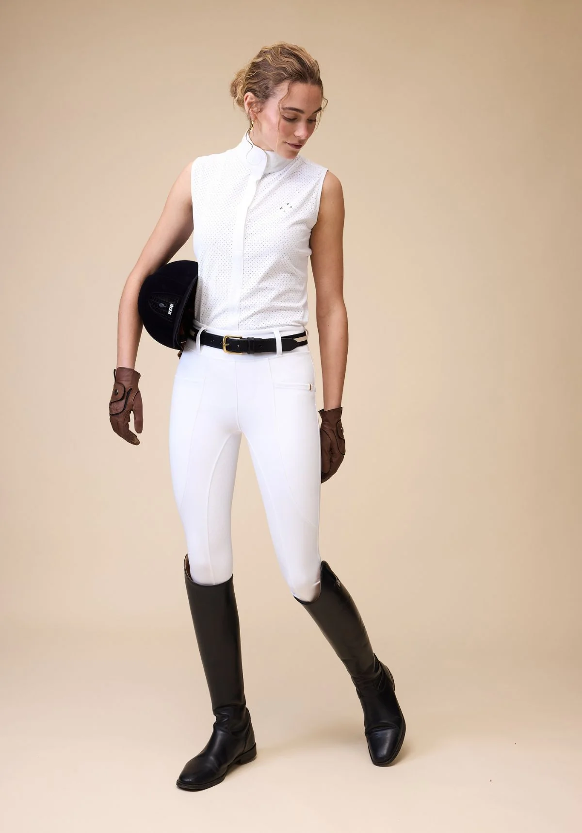 Sculpt And Smooth Riding Breeches - White - Image 3