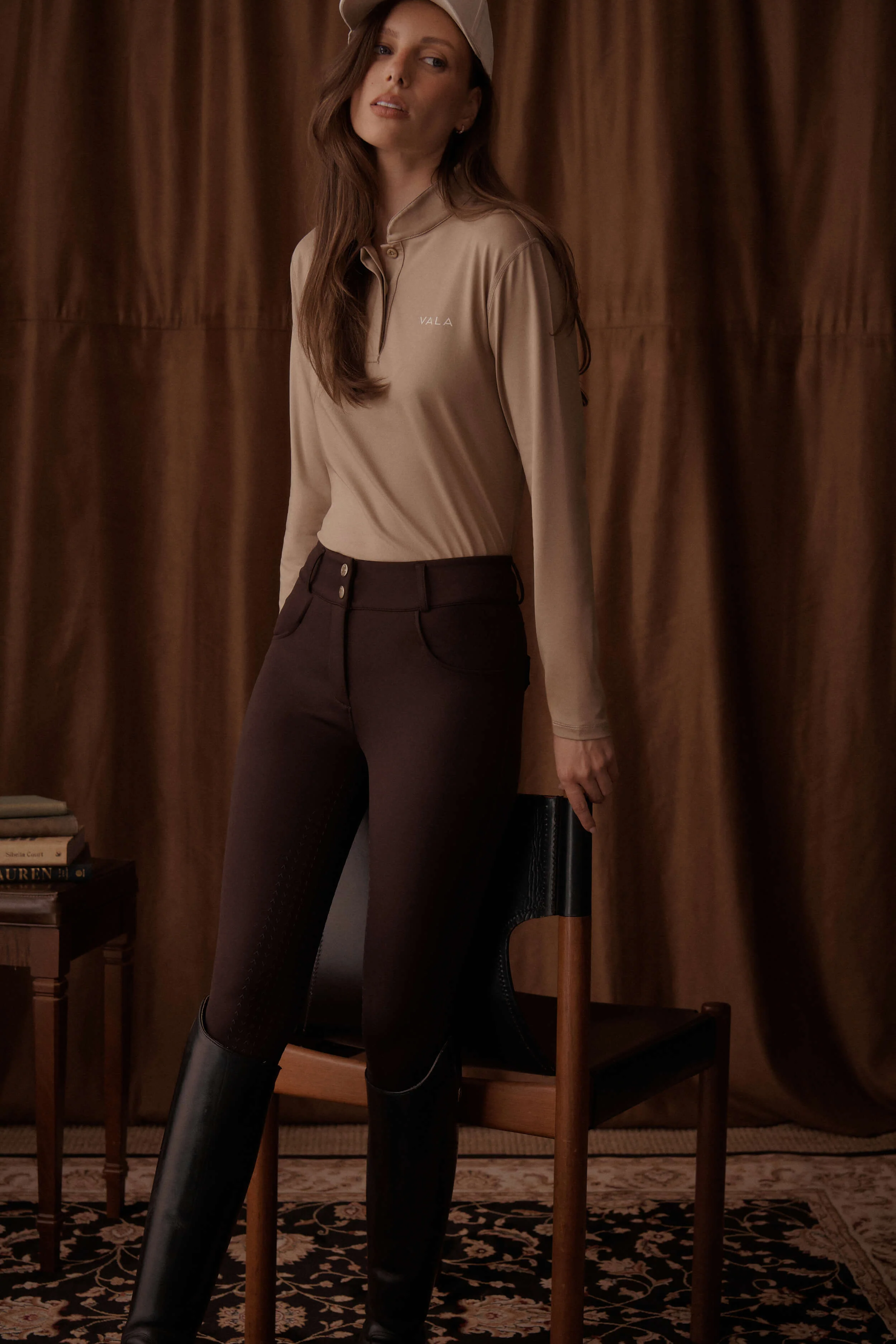 Ultimate Button Up Breeches Knee Grip - Chocolate - Image 5