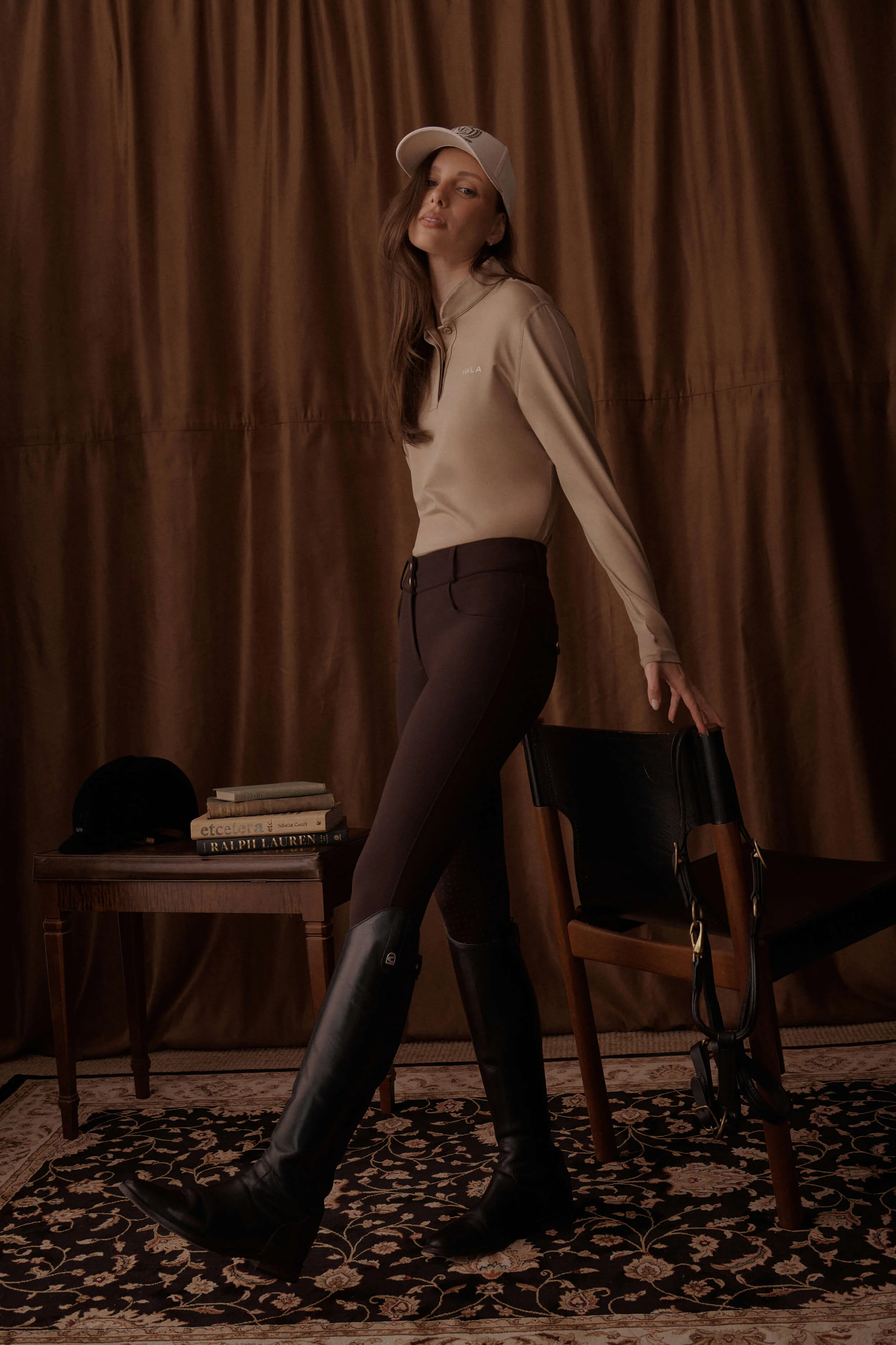 Ultimate Button Up Breeches Knee Grip - Chocolate - Image 6