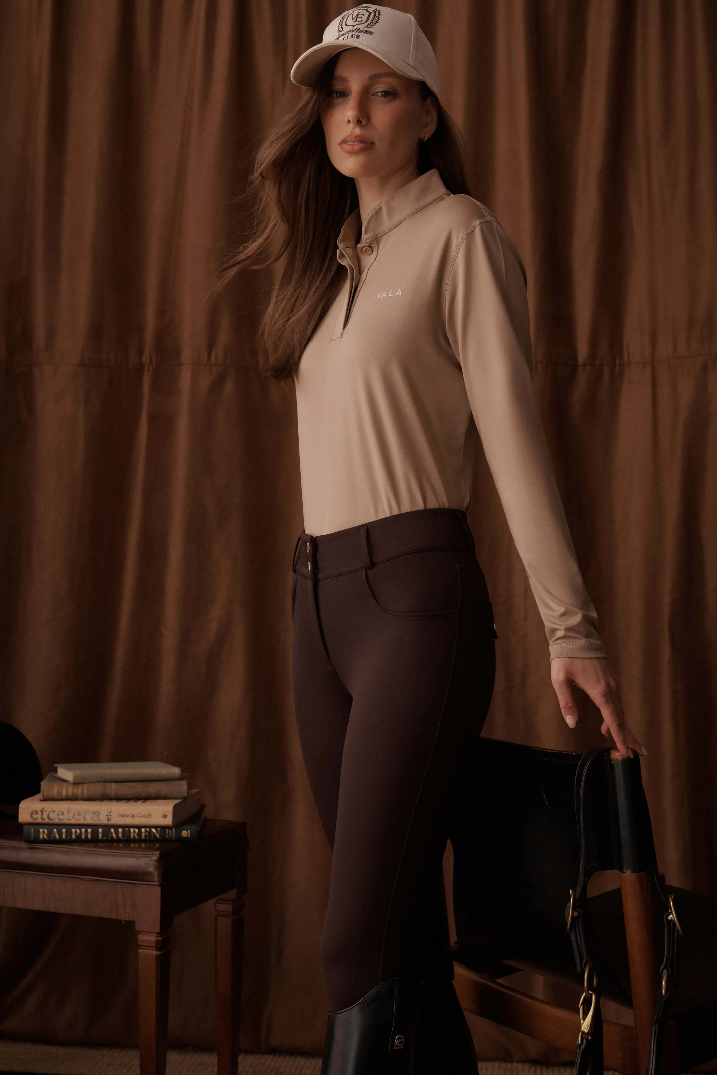 Ultimate Button Up Breeches Knee Grip - Chocolate - Image 7