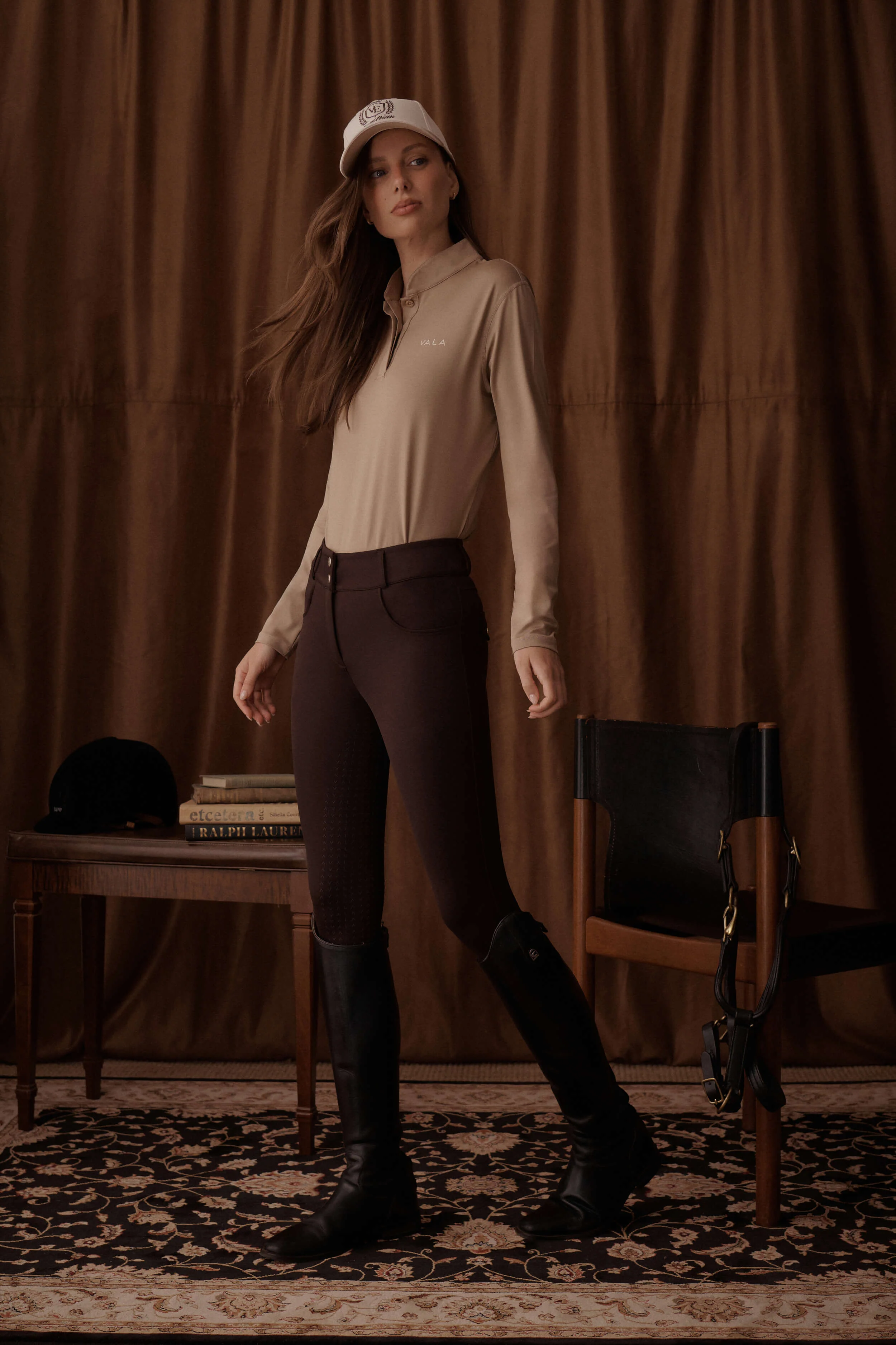 Ultimate Button Up Breeches Knee Grip - Chocolate - Image 9