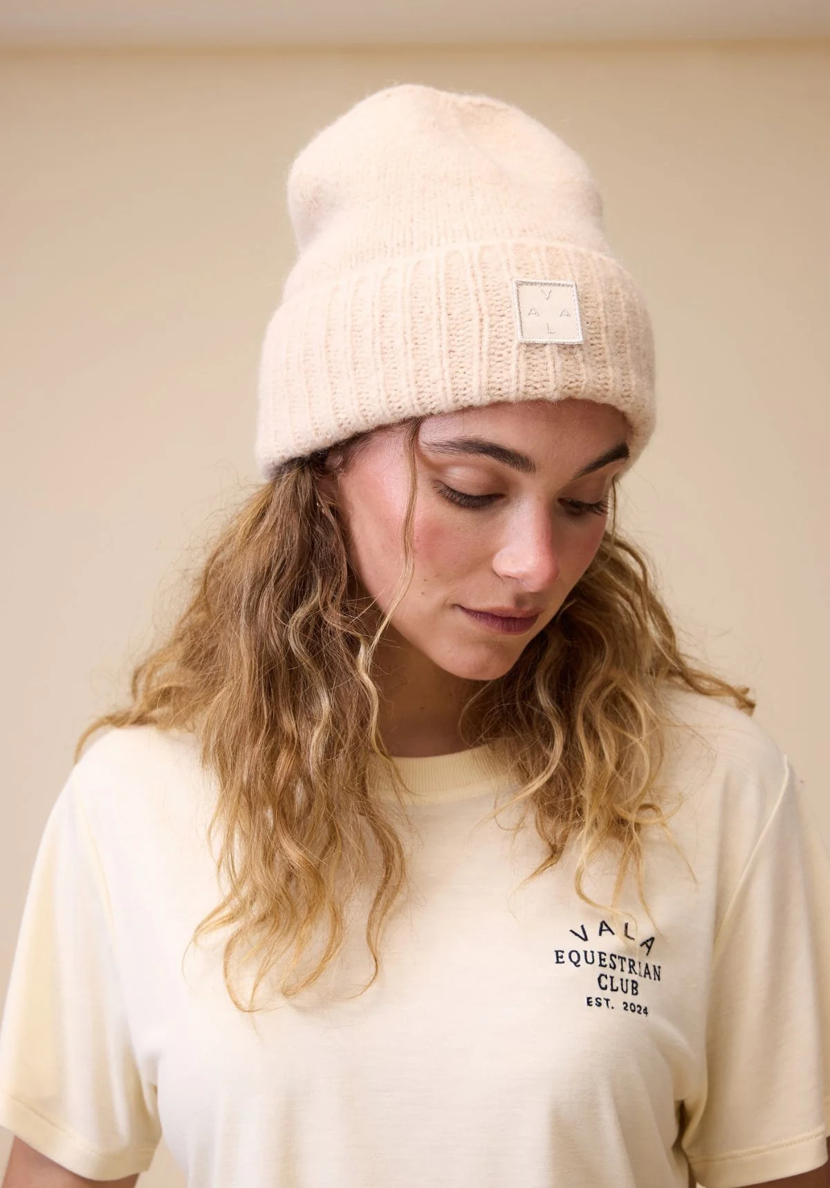 VALA Cosie Beanie - Oat - Image 3